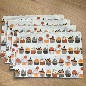 Halloween Cupcake Placemats - Set of 4